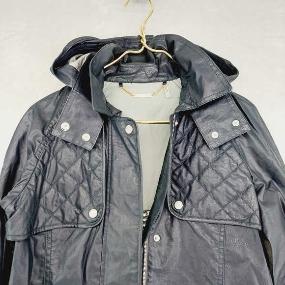 Trina Turk Rain Detachable Hood Jacket P7075 - Picture 4 of 10